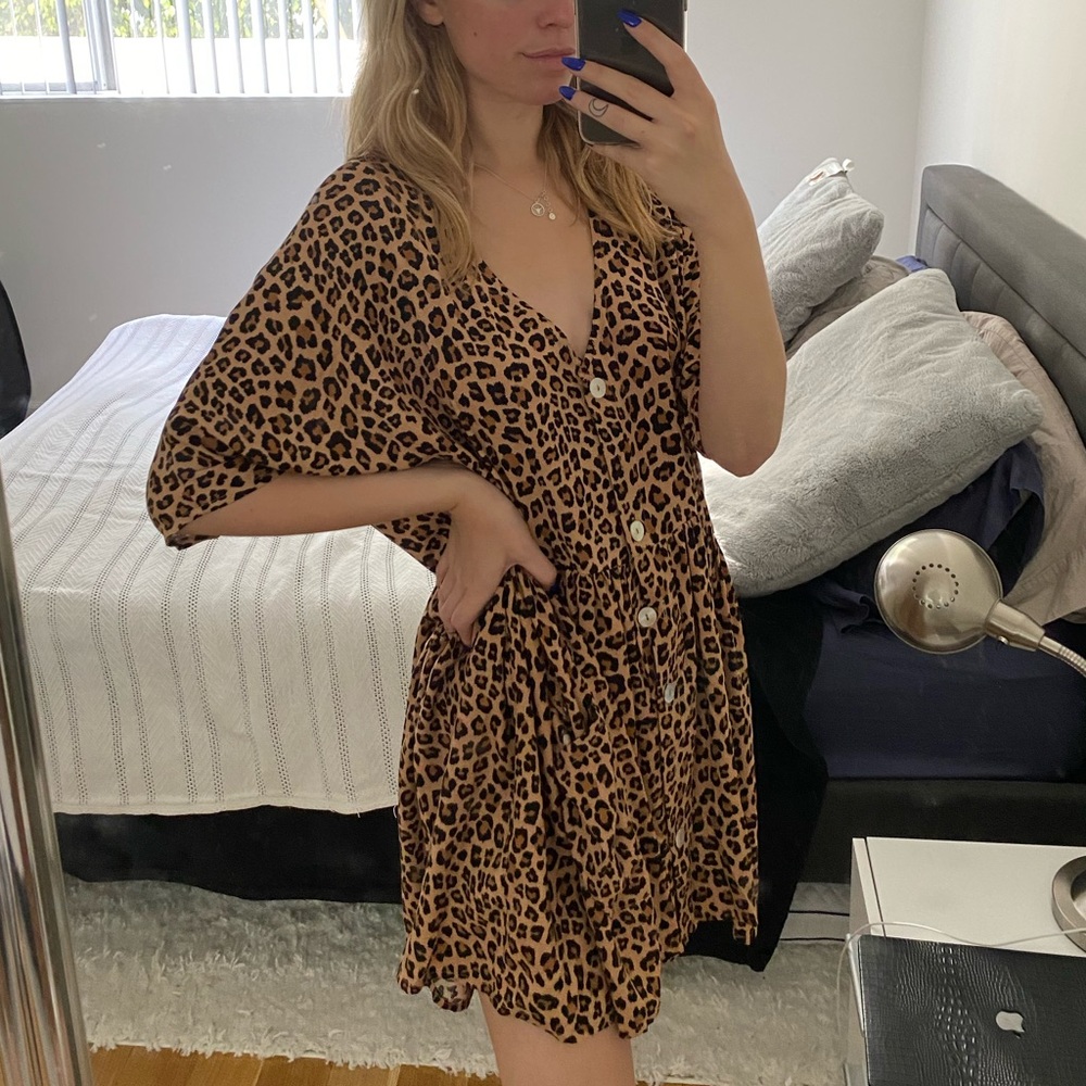 ⚡️ PRINCESS POLLY Cheetah Shift Dress